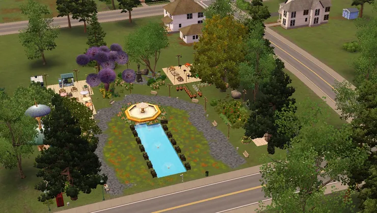 民居中就有這麼一個漂亮怡人的公園。