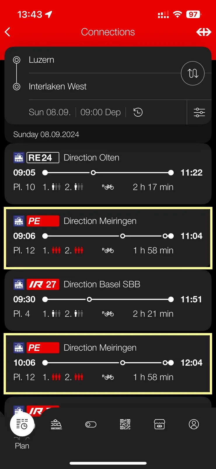 要搭就搭黃色框起來 PE 的這兩班