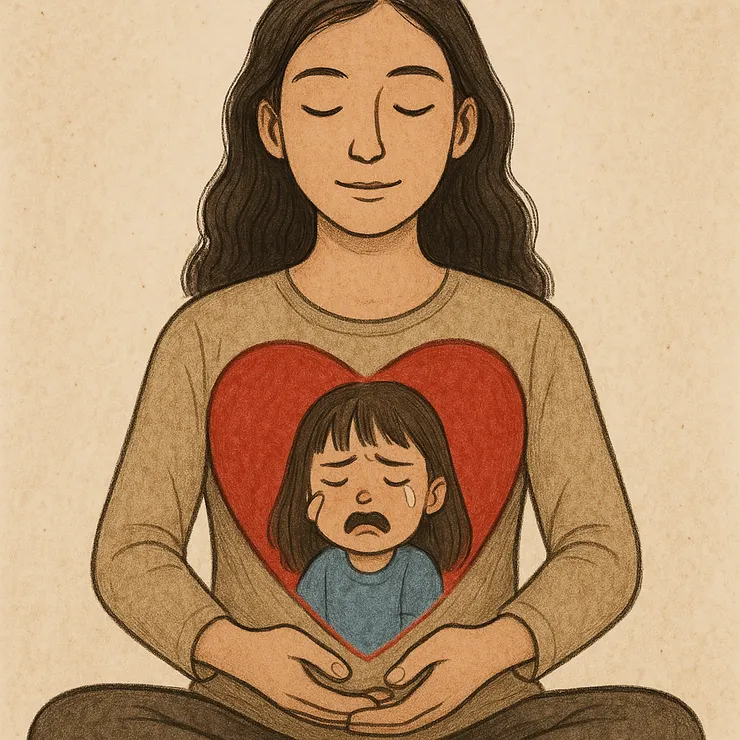 AI示意圖：請原諒自己。