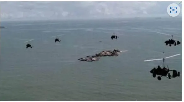 “三蹦子”飛行器參加海上巡邏