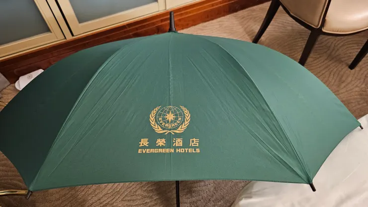 傘面超大的雨傘看起來相當堅固!