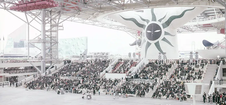 1970年大阪萬博的盛況/Photo From:TOWER OF THE SUN MUSEUM