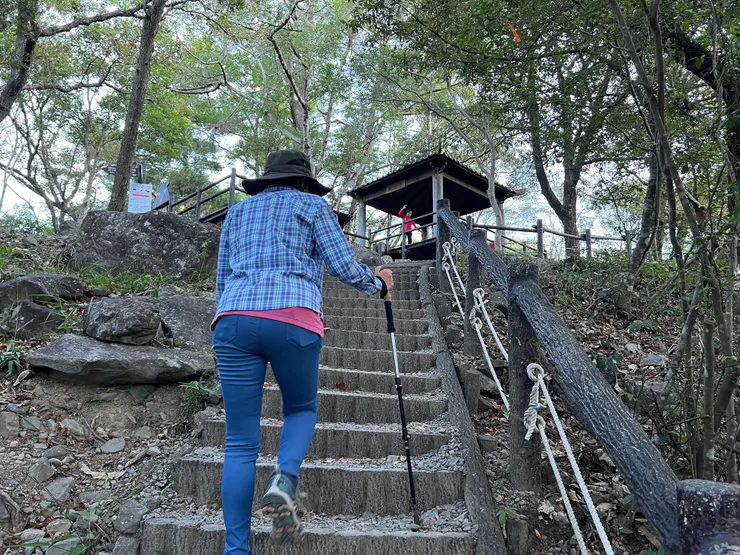 早起的前輩業已登頂