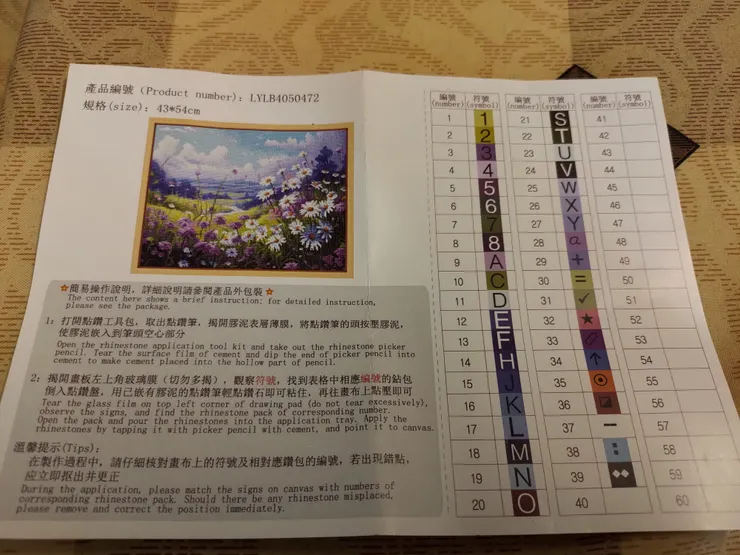 編號顏色對照表