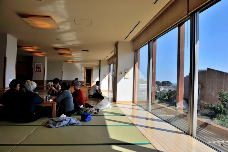 赤澤日歸溫泉的休息室