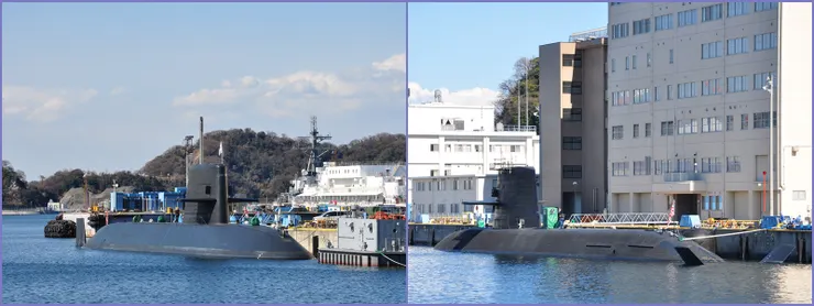 左為日本親潮級；右為蒼龍級。