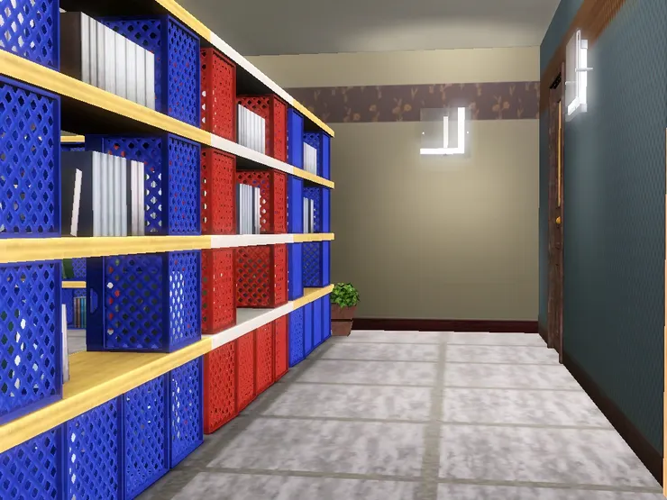 書架背面有點像牆,但會通透,讓員工區的走廊跟書店有聯繫,也看得到客人在做什麼。