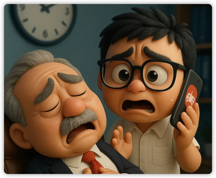 挫賽！中風了！