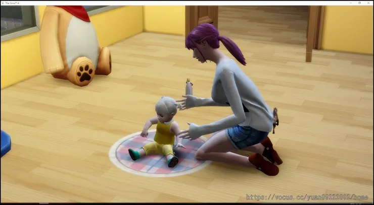 芒果終於會坐了，可以放置普類了（？）