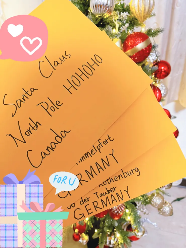 今年寄給Santa的信,希望收到回信。