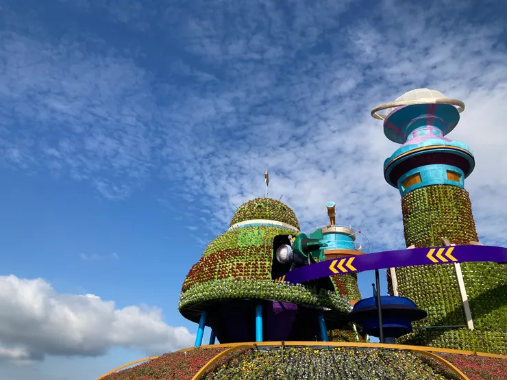 今年是以太空主題的「太空花城」