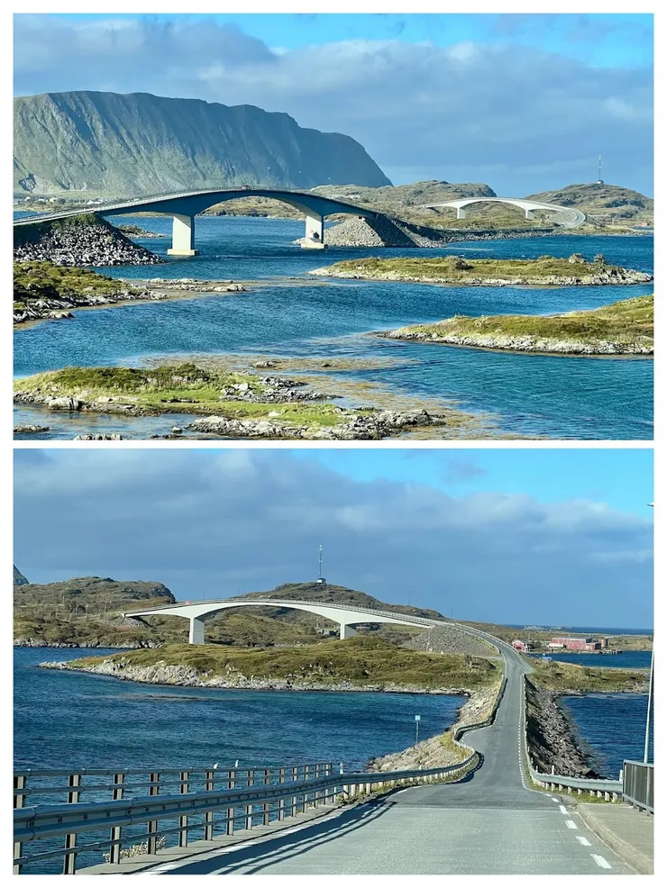 羅弗敦群島隔著峽灣會以橋樑連接