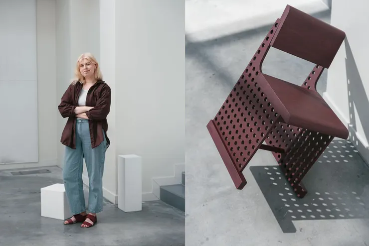 Reeta Laine 設計的 ELEMENT 扁平包裝椅子。