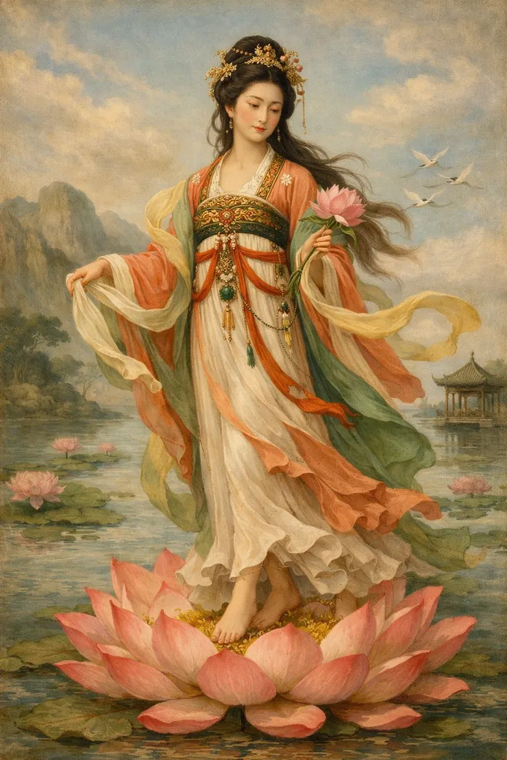 仕女圖。chatGPT生成