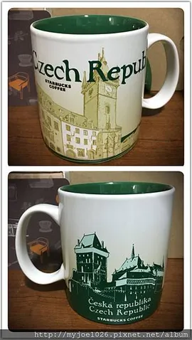 捷克共和國杯正面是天文鐘廣場, 背面是火藥塔。