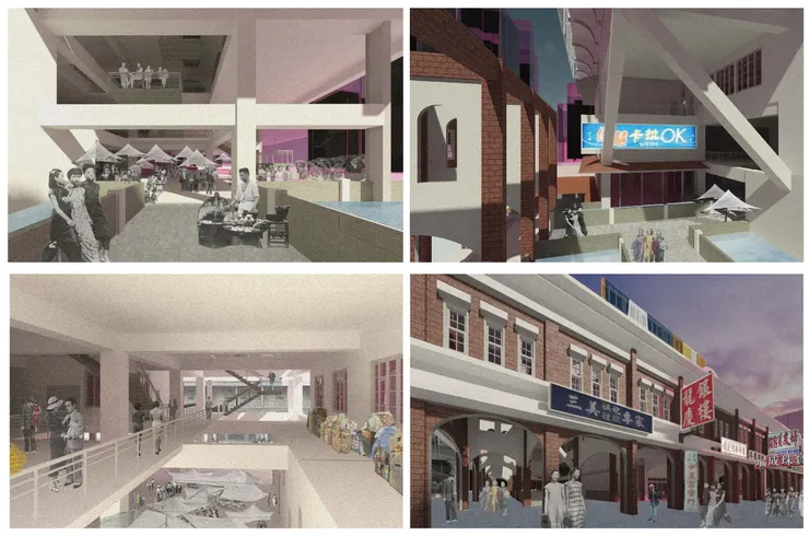 一樓、部分二樓透視圖