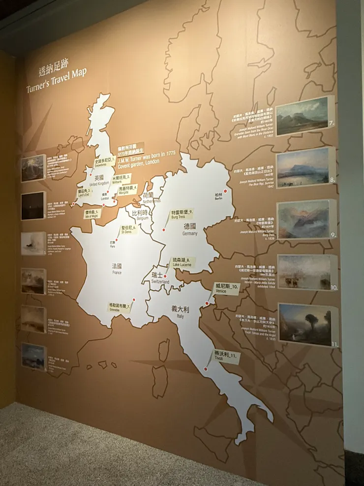 透納的足跡👣去過好多地方啊～不過透納都會帶著厚厚的寫生本認真畫畫✍️