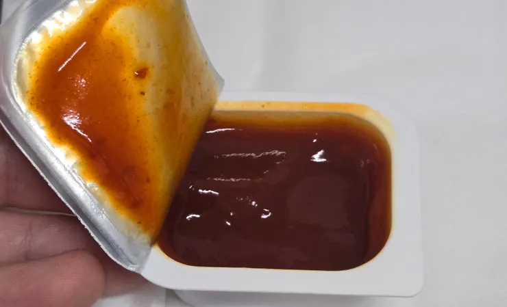 打開包裝後果不其然...一片通紅