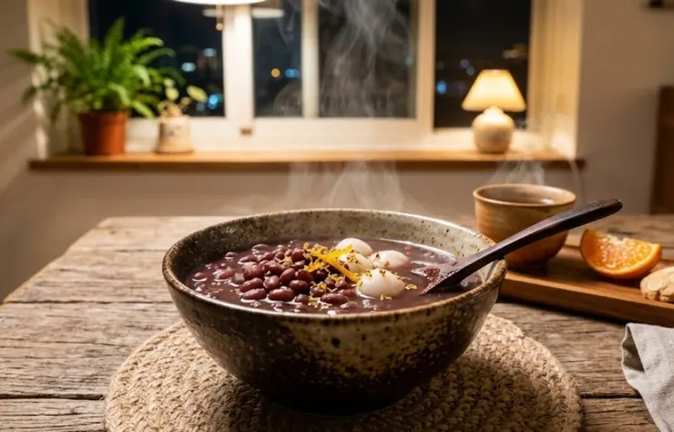 暖心紅豆湯示意圖