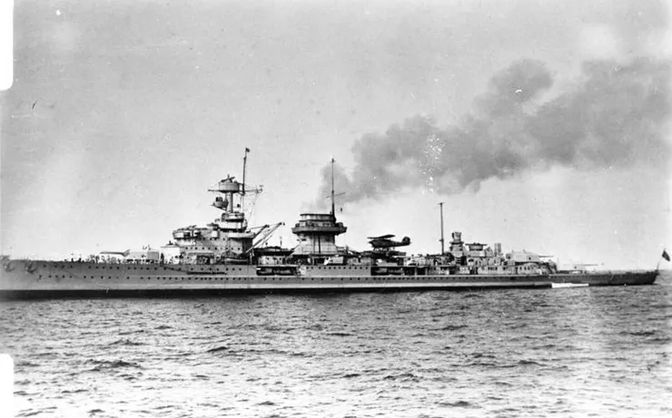 戰爭爆發前的紐倫堡號。