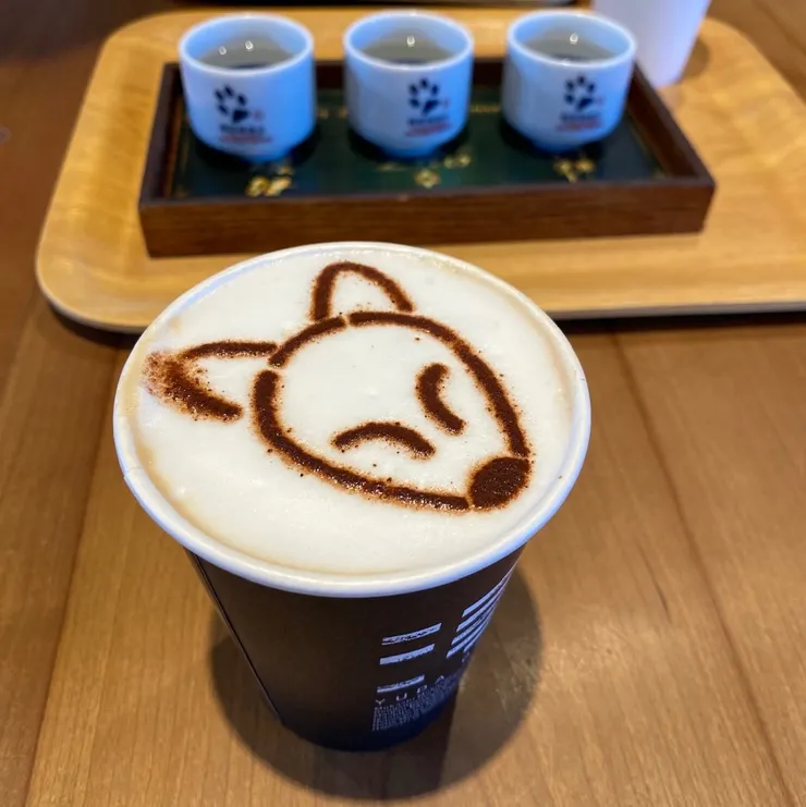 狐狸圖案的咖啡