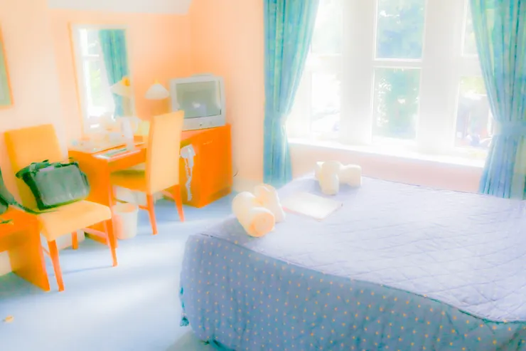 當晚入住的民宿房間一景