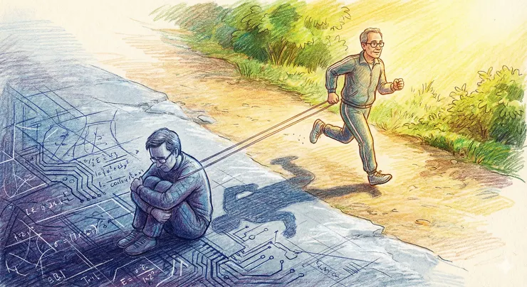 拖著昨日的影子，奔向明日的光