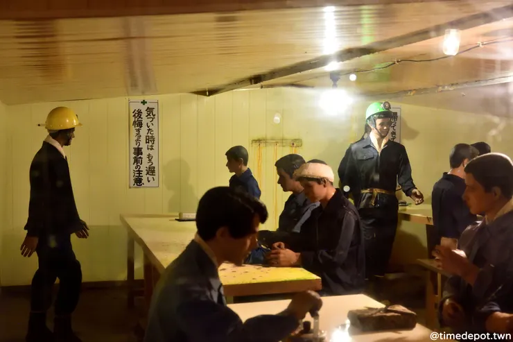 園方用人偶模擬昔日的休憩所熱鬧的景象