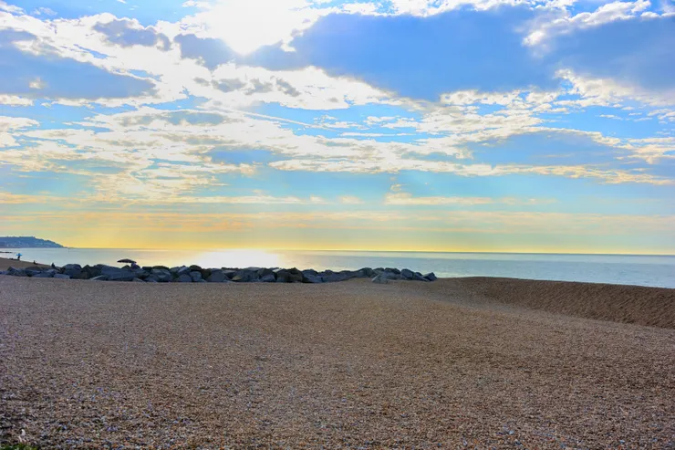 【雖沒碰到大景但晨昏陽光美好】