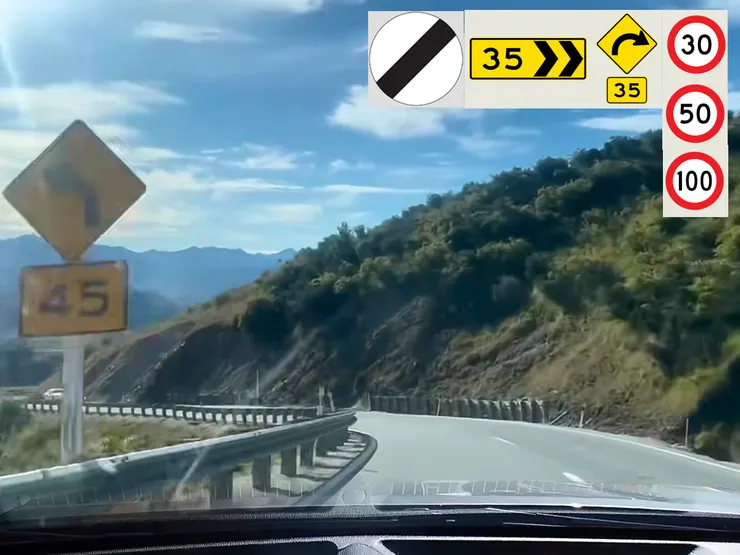 時速限制和轉彎建議時速