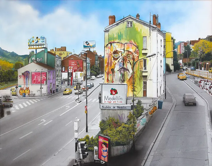 〈巴黎—麥德林〉,《巴黎—世界》系列,弗雷德里克・德朗格。圖片來源:國家攝影文化中心