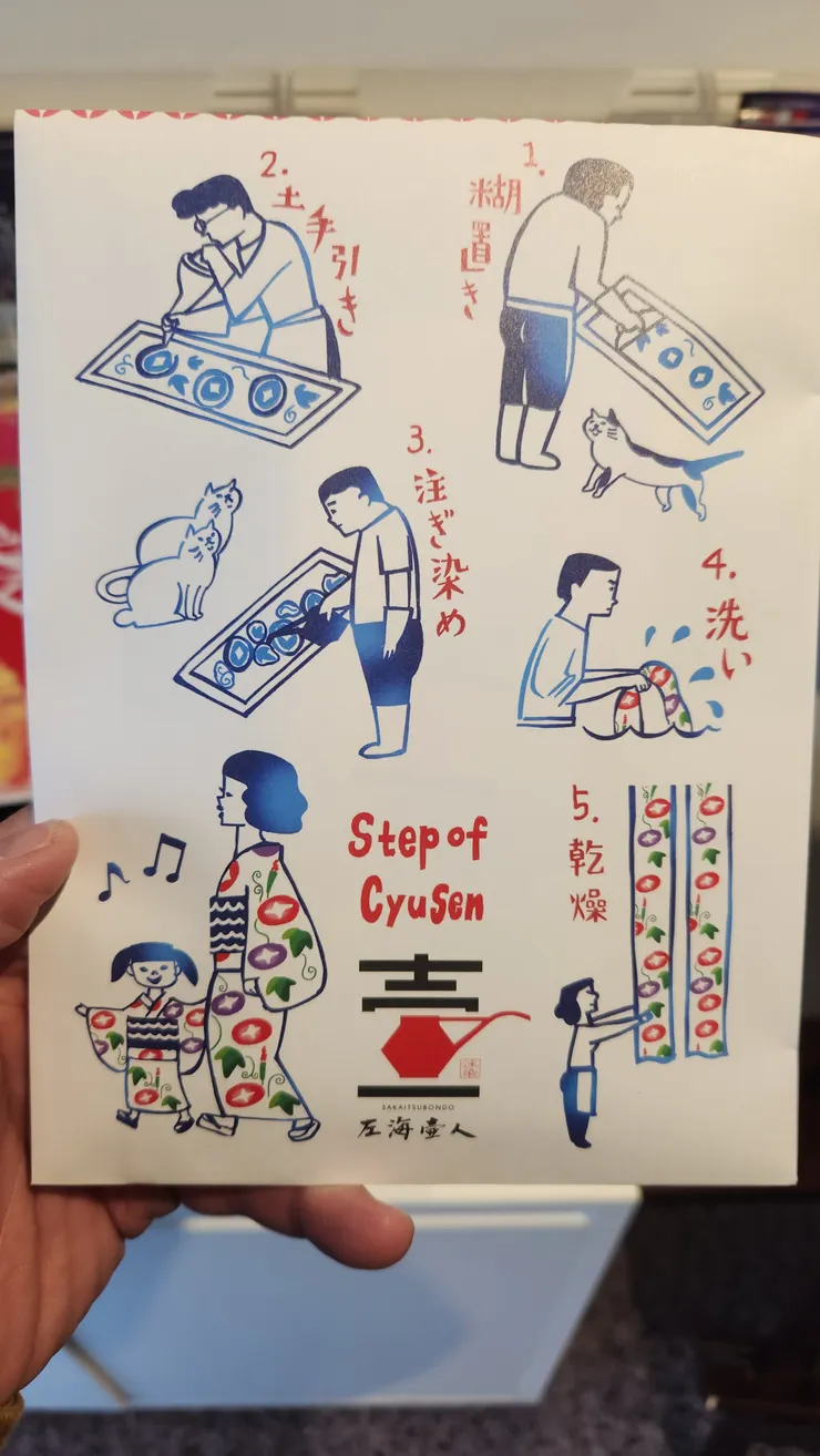 我買了在堺生產的手帕。其實在台灣好看的手帕不多耶~why?