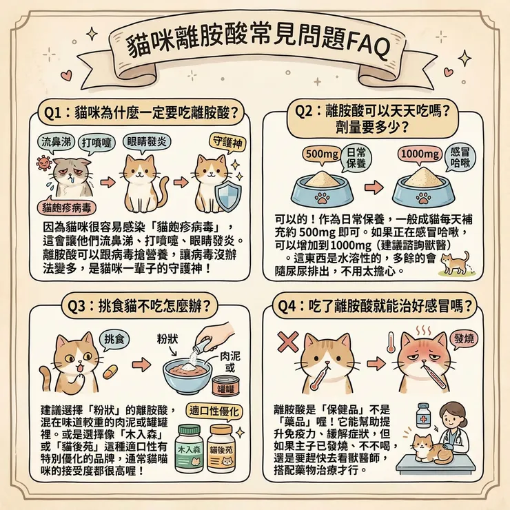 貓咪離胺酸常見問題FAQ
