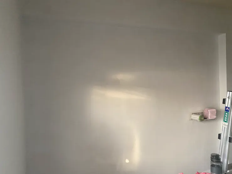 無上透明漆之正常牆面