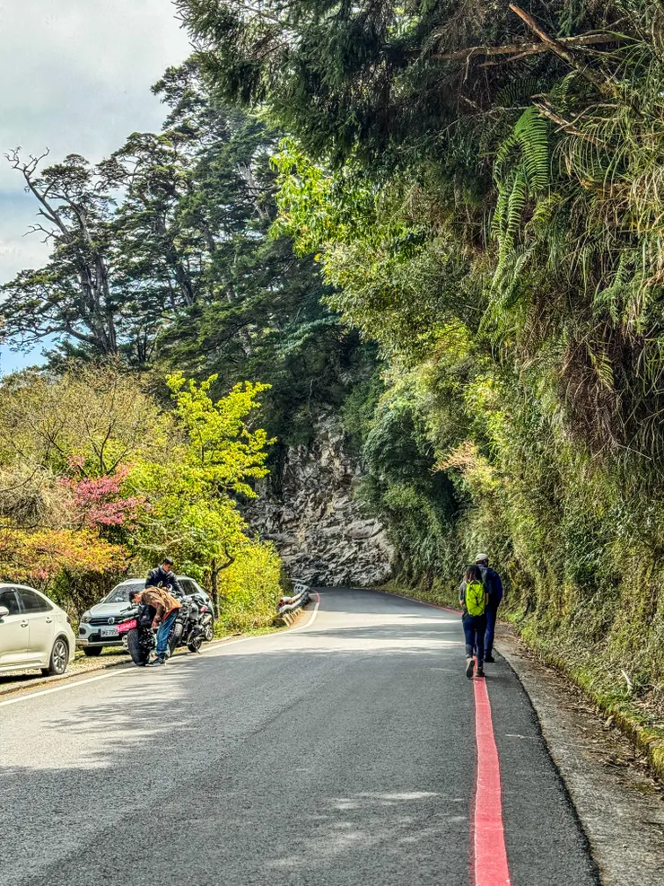週末假日不少重機騎士上山