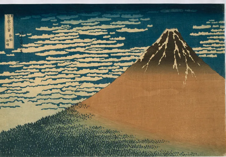 葛飾北齋〈富嶽三十六景 凱風快晴〉	