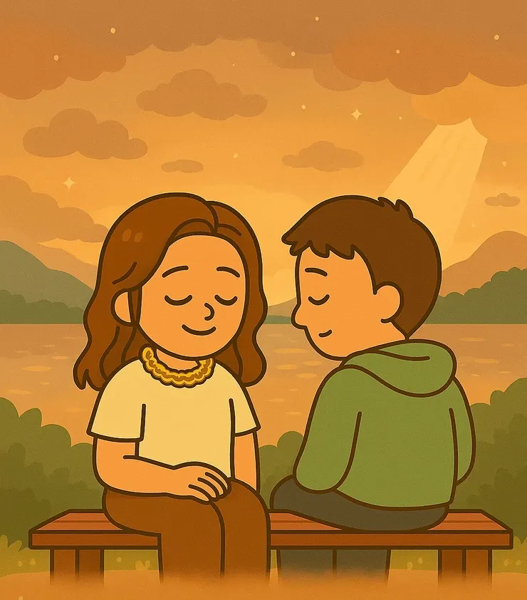 我不是來教你的，我只是剛好走過那條路，願意陪你坐下來，說說話。