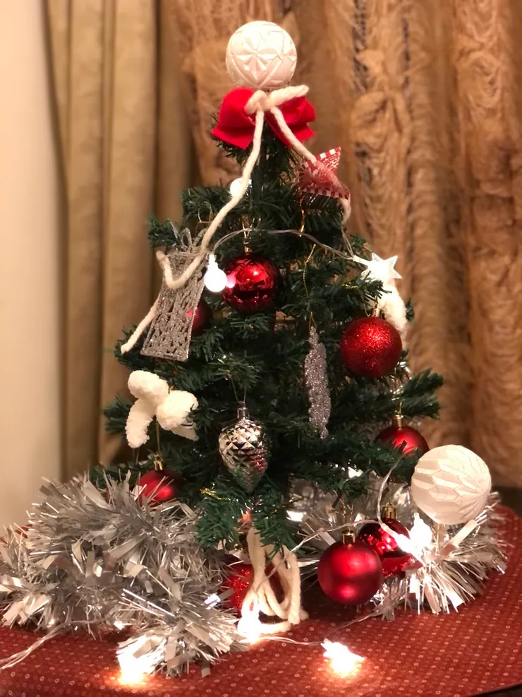 小巧可愛的聖誕樹，也能為現代小家庭增添一點儀式感