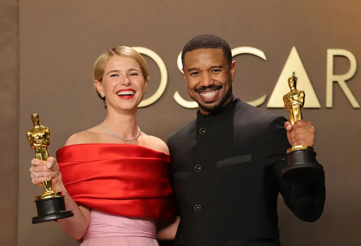 2026奧斯卡獎最佳男主角麥可B喬丹Michael B. Jordan《罪人》,和最佳女主角潔西伯克利Jessie Buckley《哈姆奈特》。