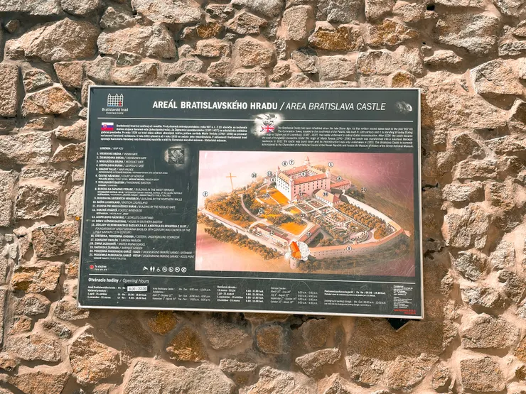 Bratislava Castle map by Emma@Bratislava,Slovakia.07/2024.