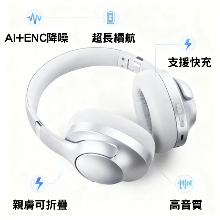 E-books SS64 降噪藍芽耳機 5大功能