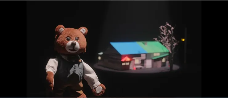 每集的開場和結束前都會由小熊Kunta做劇情簡介，圖片來源：HTB電視劇照