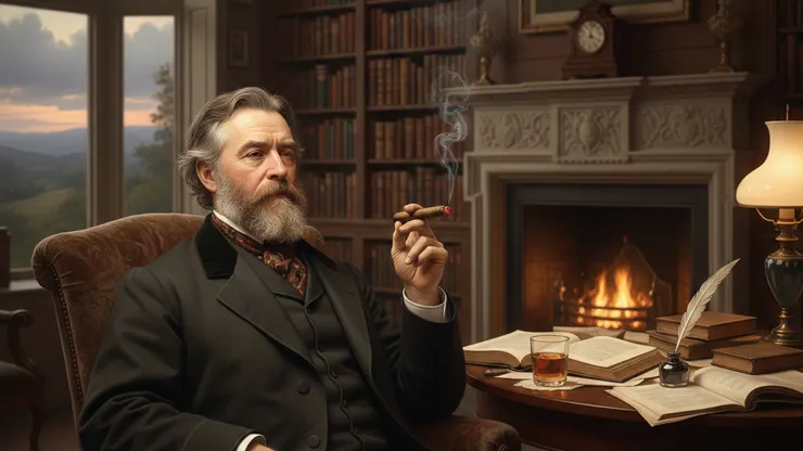 阿爾弗雷德・丁尼生與雪茄：在煙霧與詩行之間尋找永恆之光