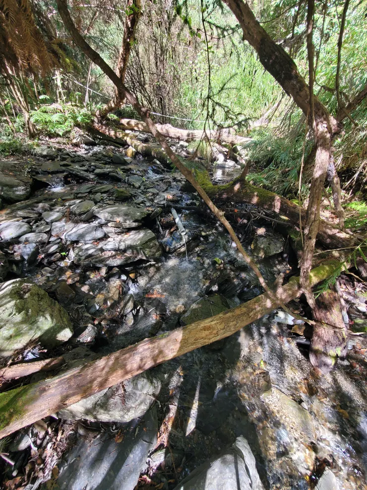最後小溪取水處