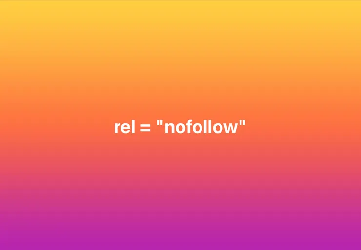 rel = "nofollow"