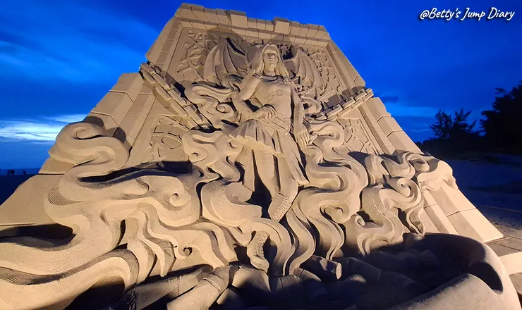 ▲2025苗栗「通霄沙雕藝術節」逍遙沙城/圖片來源：Betty's Jump Diary