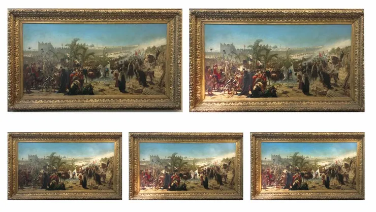 不同的燈光照射會讓畫作截然不同(圖/《厲害!別小看照明設計》)