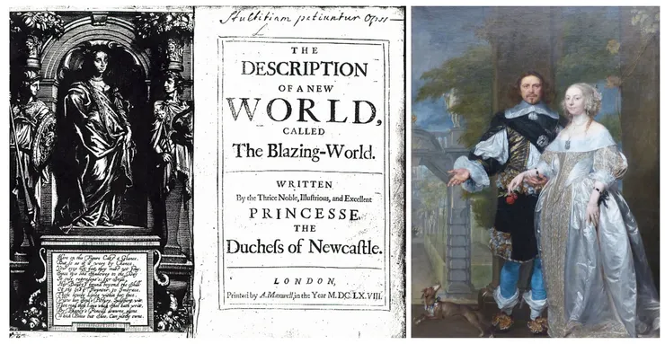 The Description of a New World, Called the Blazing-World，Margaret Cavendish, Duchess of Newcastle創作的科幻小說，1624-1674. London: Printed by A. Maxwell, 1668.