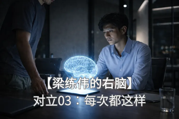 会议室平板投射出立体大脑梁练伟注视