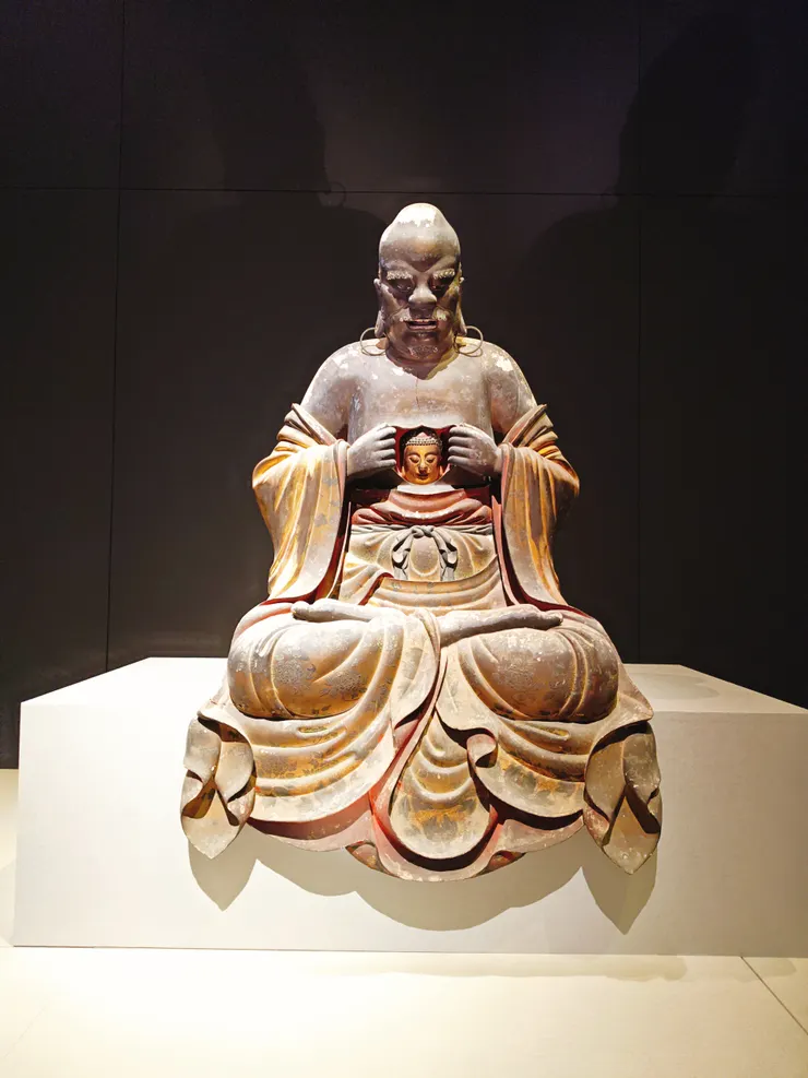 唯一可拍展品：十八羅漢坐像．羅怙羅尊者像